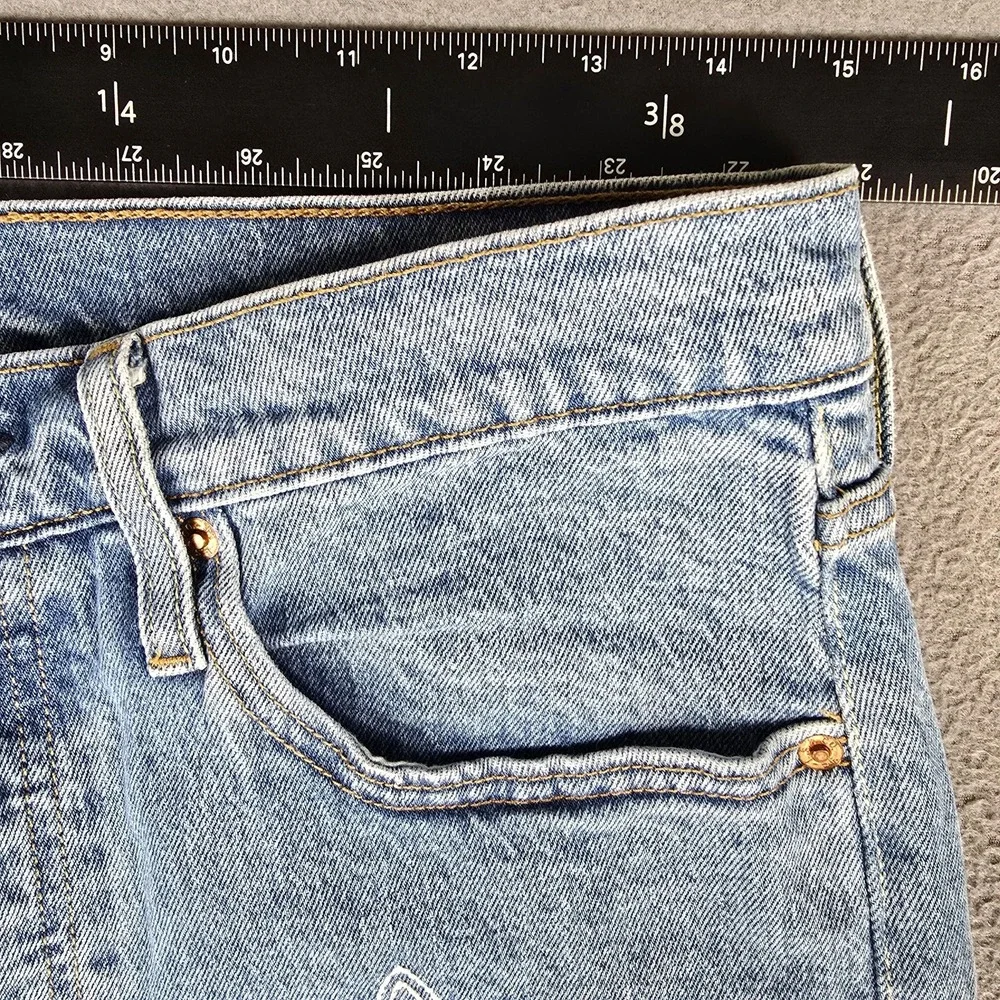 Levis 501 S Jeans Women W30 L28 Del Norte Premium Embroidered Western Button Fly